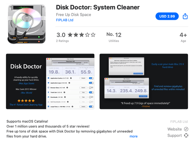 mac storage cleaner free app
